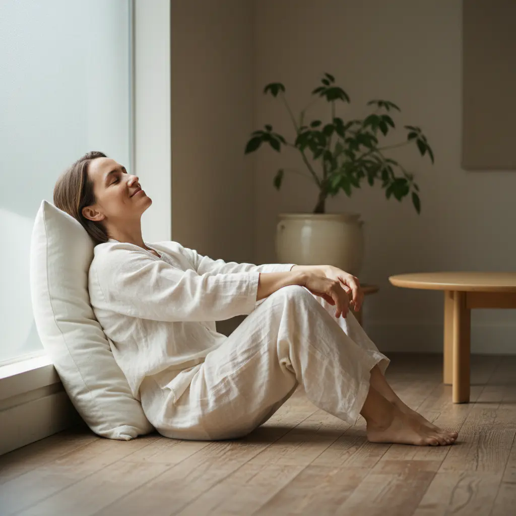 Person in a resting posture
