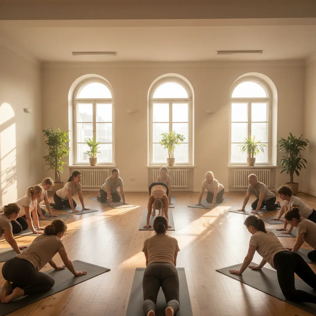 Gentle yoga flow class